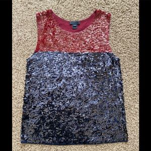 J.Crew Collection Colorblock Sequin Tank Top